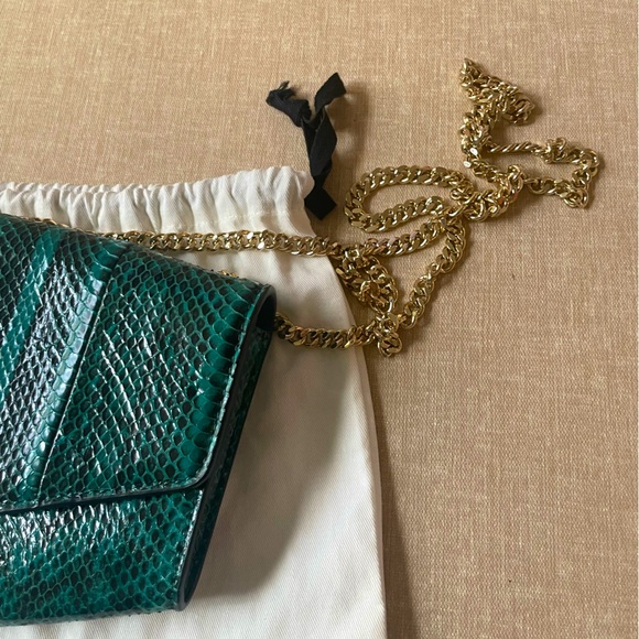 Sandro snakeskin Lou small model bag - Picture 2 of 9